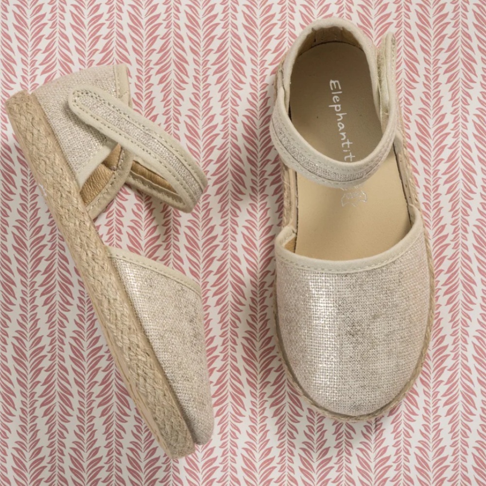 🌸ELEPHANTITO🌸 Classic Linen Espadrille Size: 36
